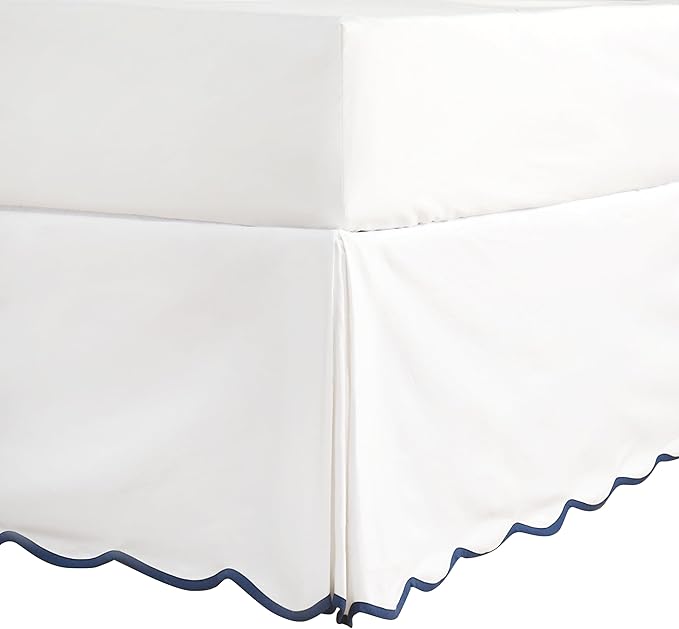 HIG Off White Chic Queen Bed Skirt by HIG