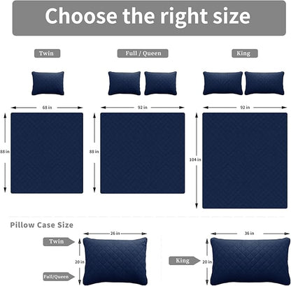 Easy-Going Full/Queen Size Reversible Quilt Set - Image 6