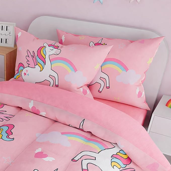 SANDJEST Unicorns Bedding Full Set - Image 5
