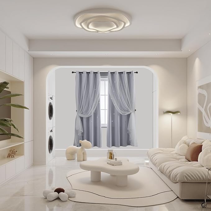 indistar Star Cutout Kids Window Blackout Curtains - Image 5
