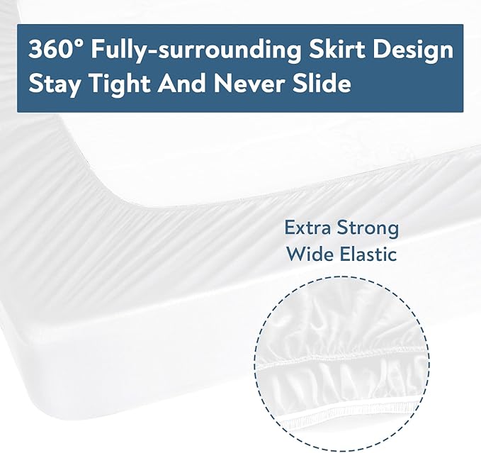Twin Fitted Sheet Only, Super Soft & Cozy Twin Size Bed Sheets - Image 5