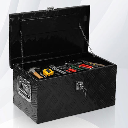 20 inch aluminum truck tool box lockable, 20", close-up detail