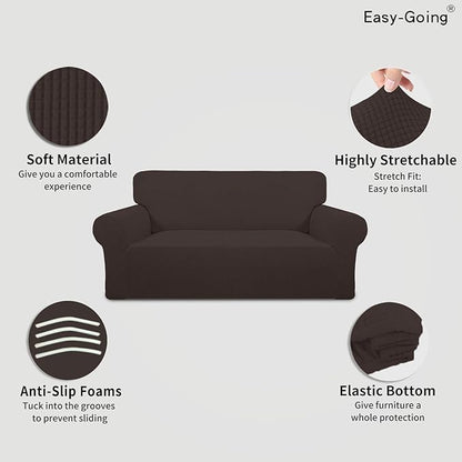 Easy-Going Stretch Oversized Loveseat Slipcover 1-Piece Sofa Cover Furniture - Image 3