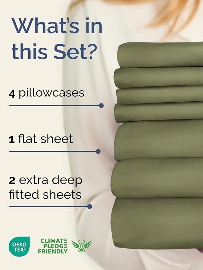 Extra Deep Split King Sheet Set - Image 2