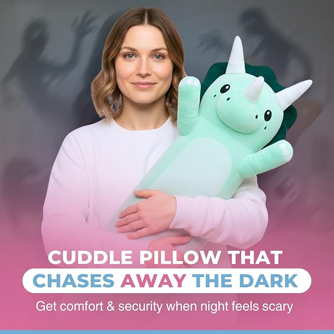 Plush Body Pillow for Kids | Long Stuffed Animal Cuddle Pillow | Soft Hugging - Image 3