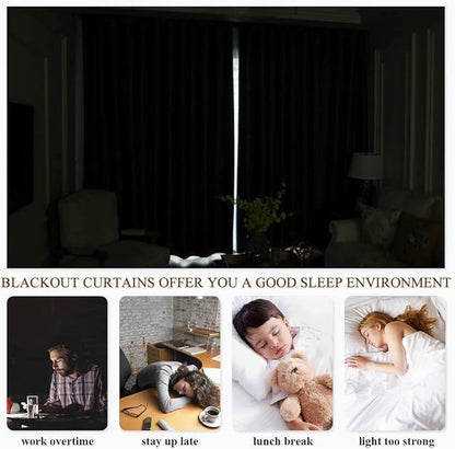 TWOPAGES Wheat Pinch Pleated Room Darkening Curtain 96 Inches Long, Solid - Image 6