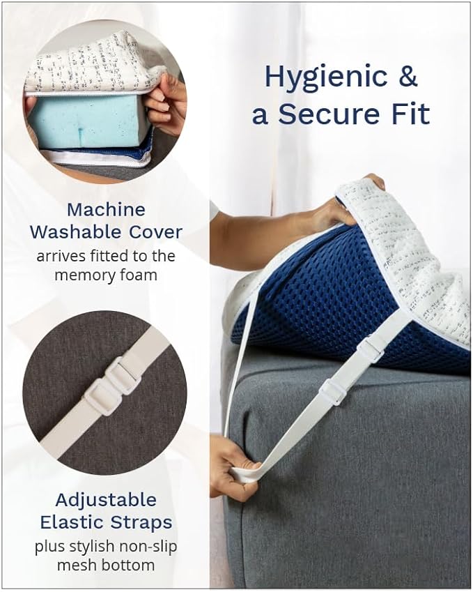ViscoSoft 2 Inch Memory Foam Mattress Topper Short Queen - Image 4