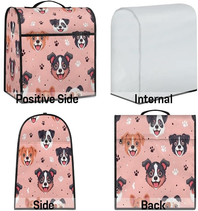 Stand Mixer Cover for 6-8 Quarts Mixer Kitchen Mixer Cover Fits Tilt Head & - Image 6