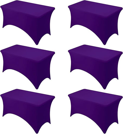 6-Pack Premium Purple Spandex Tablecloths by DailySet