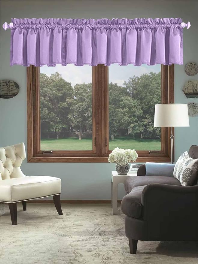 Lilac 104 Inch Extra Wide Valance by HighQualityCurtains