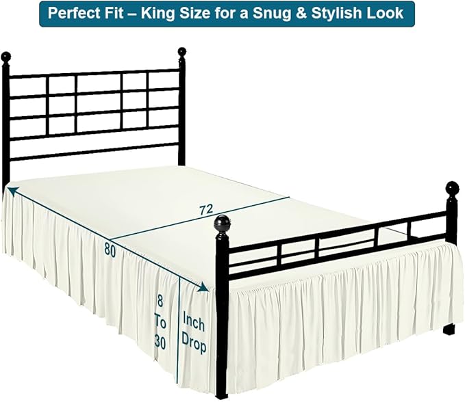Shreem Linen Ruffled Bed Skirt - Image 5