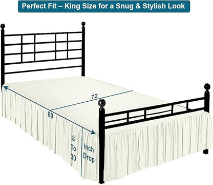 Shreem Linen Ruffled Bed Skirt - Image 5