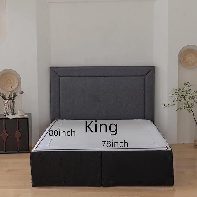 King Bed Skirt, Wrap Around Bed Skirt - Image 3