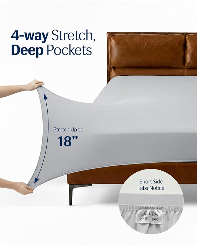 REST® Evercool®+ Starter Sheet Set, Cali King, Breathable Bed Sheet - Image 7