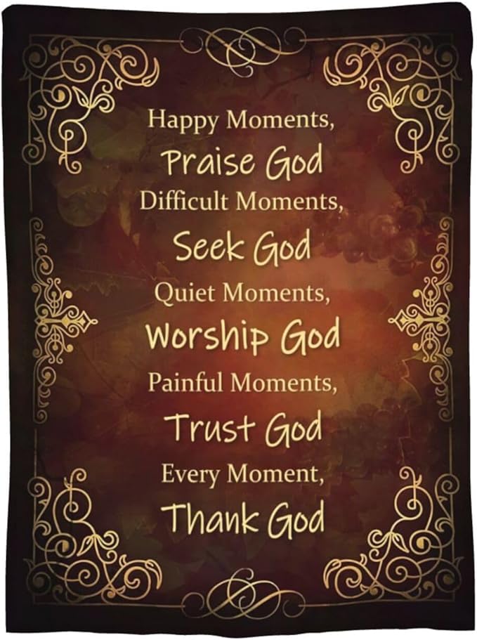 Christian Blanket Religious Prayer Throw Blanket Bible Verse Flannel Stuff - Image 9