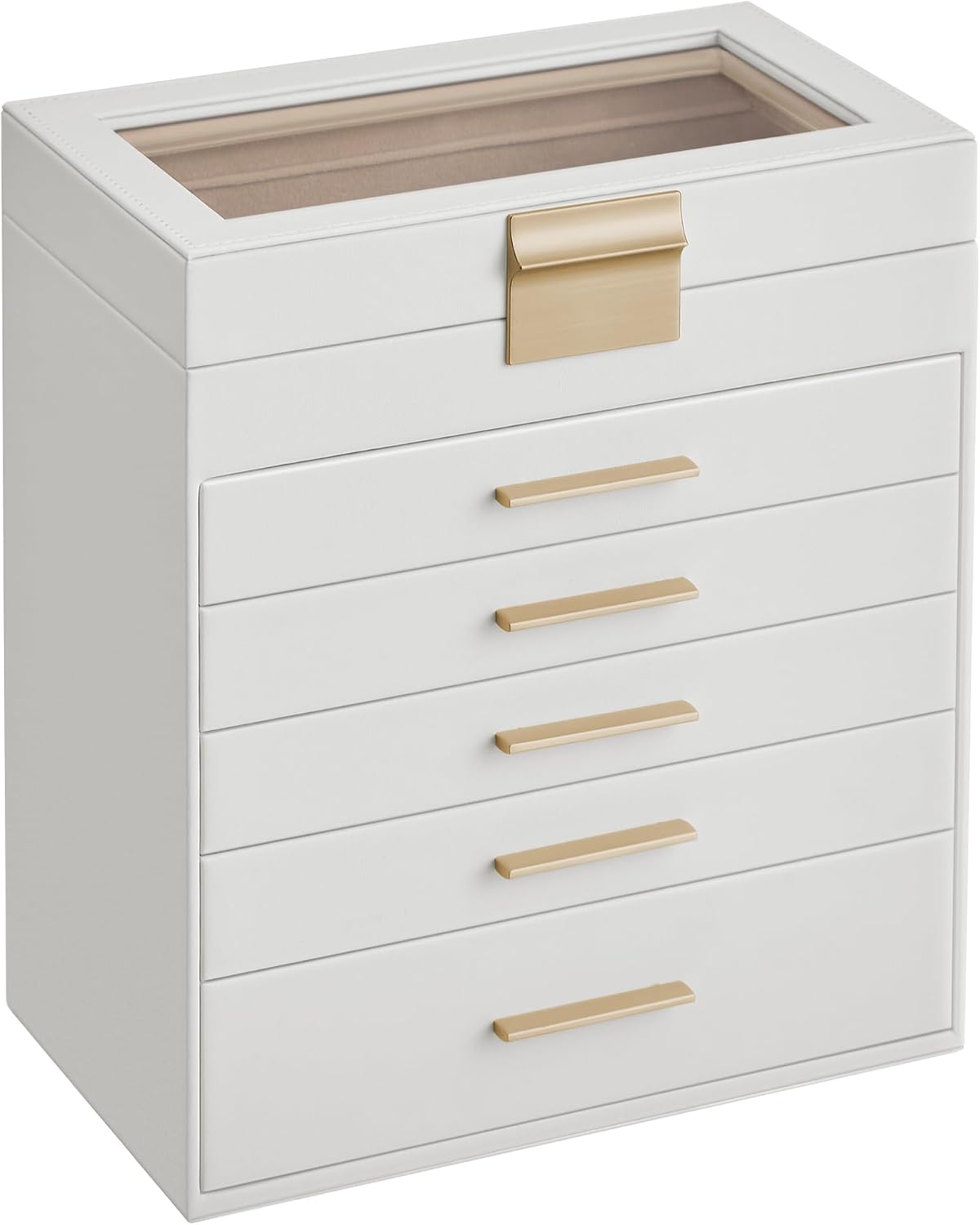songmics jewelry box organizer, 6-layer storage with 5, main product view