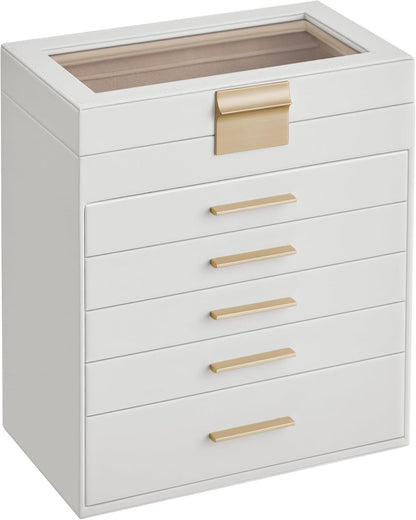 songmics jewelry box organizer, 6-layer storage with 5, main product view