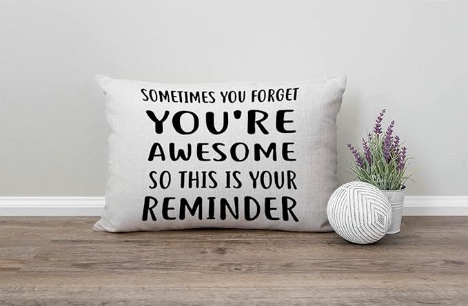 Solekla Inspirational for Women Decorative Throw Pillow Case 12x20 inch - Image 4