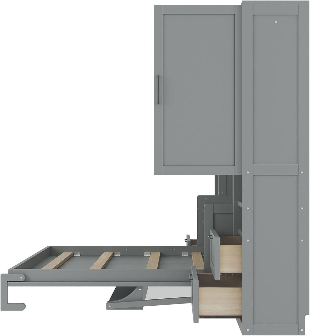 merax full size murphy bed with desk, closet on a desk or shelf