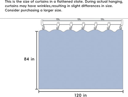 Room Divider Curtains Total Blackout Privacy Curtain Panel Room Thermal - Image 7