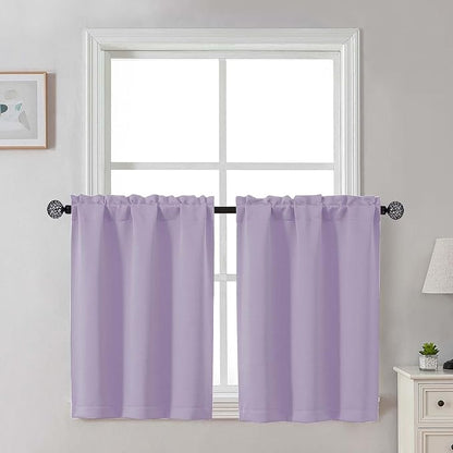 Gwine Short Curtains 30 Inch Length, Light Filtering Small Kitchen Window by Gwine