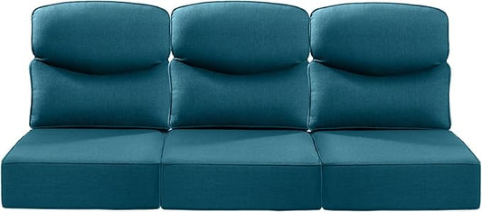 Luxury 22x24/22x25 6-Inch Smile Outdoor Sofa Cushions Set of 3 by ACTREST
