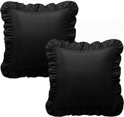 KKJIAF Ruffle Pillow Cases 24x24 Inches, Microfiber Wrinkle Resistant Pillow - Image 8
