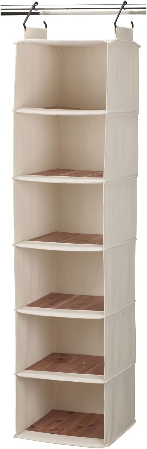 Household Essentials Cedarline 6‑Shelf Hanging Closet Organizer in Heavy‑Duty...