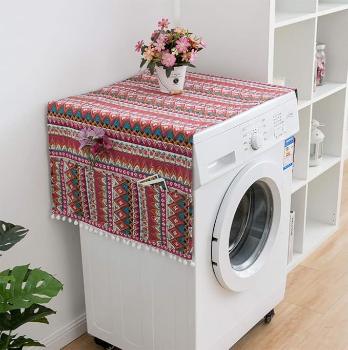 AKOAK 1 Pack 55 x 130cm /22 "x 51" Geometric Washing Machine Refrigerator Dust by Unknown
