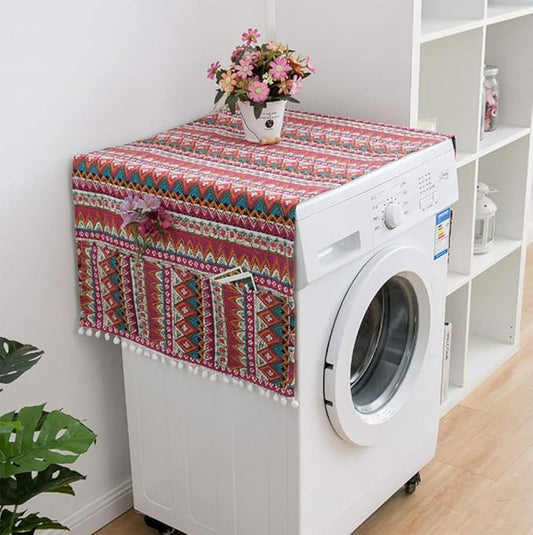 AKOAK 1 Pack 55 x 130cm /22 "x 51" Geometric Washing Machine Refrigerator Dust by Unknown