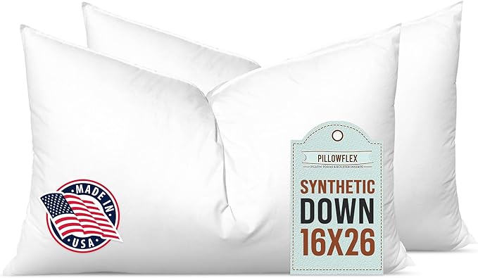 Pillowflex Synthetic Down Alternative Pillow Inserts by Pillowflex