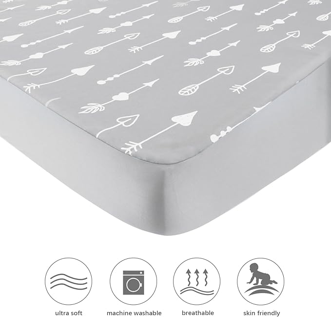 Square Playard/Playpen Fitted Sheets, 2 Pack, Ultra Soft Microfiber, Fitted - Image 5