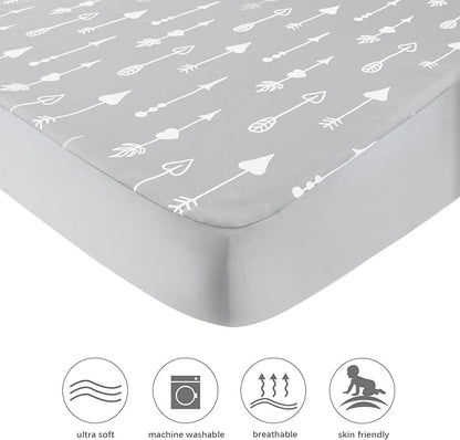 Square Playard/Playpen Fitted Sheets, 2 Pack, Ultra Soft Microfiber, Fitted - Image 5