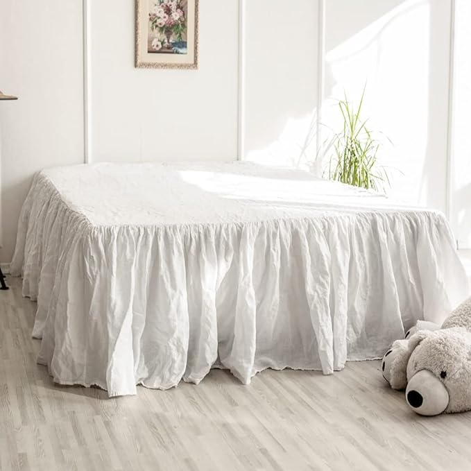 Simple&Opulence Belgian Linen Bed Skirt by SimpleOpulence