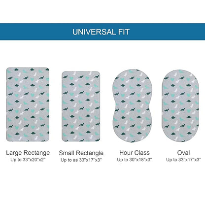 Bassinet Sheet 4 Pack for Baby Boys or Girls, Bassinet Sheets Ultra Soft - Image 6
