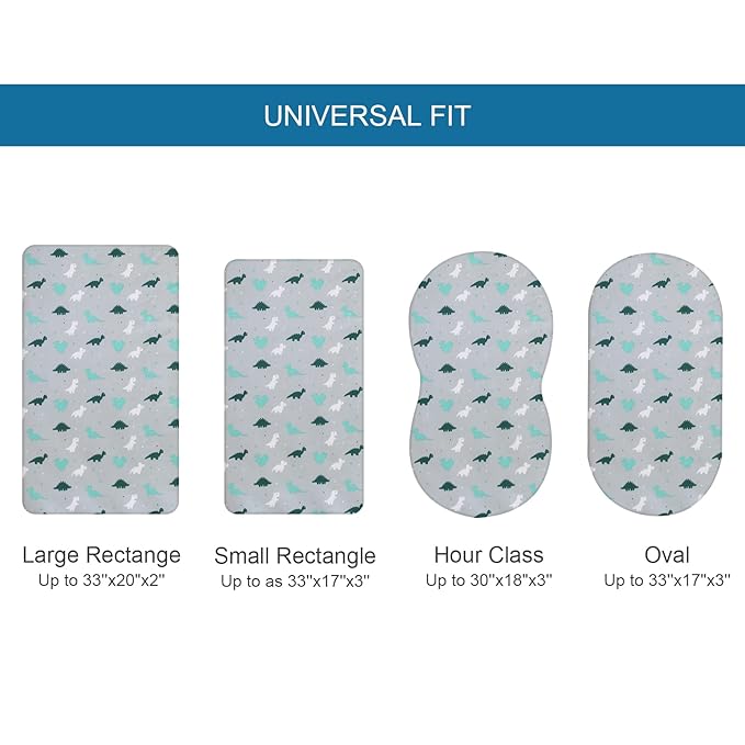 Bassinet Sheet, Bassinet Sheets 2 Pack, Ultra Soft Bassinet Sheets - Image 6