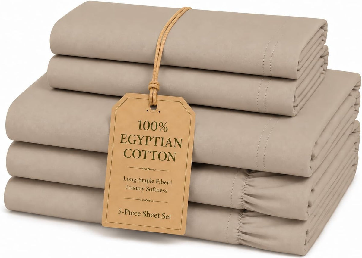 100% egyptian cotton split king sheets sets for, main product view