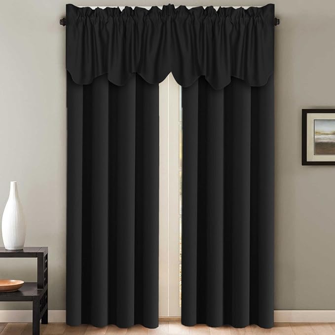H.VERSAILTEX 2 Panels Blackout Curtain Valances - Image 2