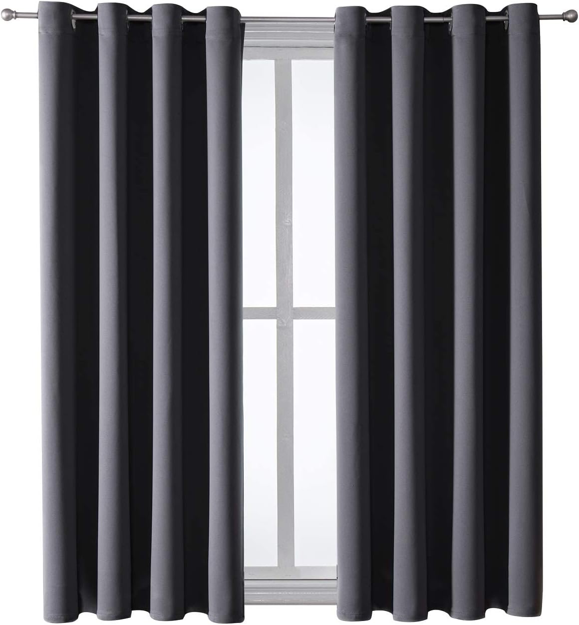 chrisdowa blackout curtains for bedroom and living room on a desk or shelf