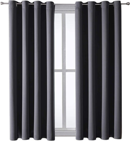chrisdowa blackout curtains for bedroom and living room on a desk or shelf
