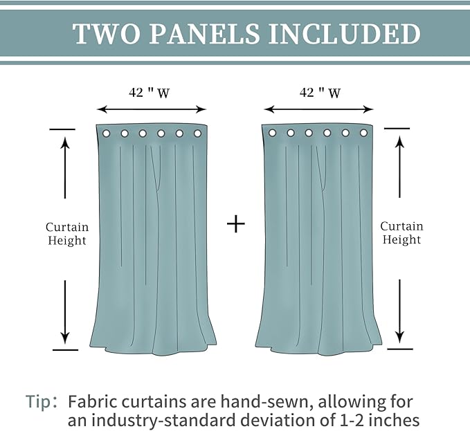 BGment Grey Short Linen Sheer Curtains - Image 8