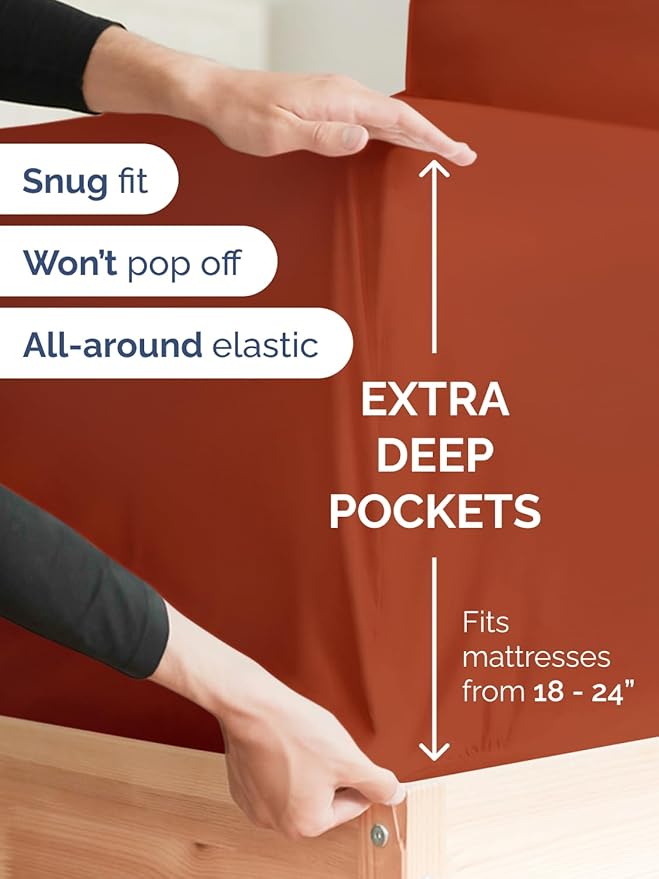 Extra Deep Pocket Cal King Sheets - Image 3