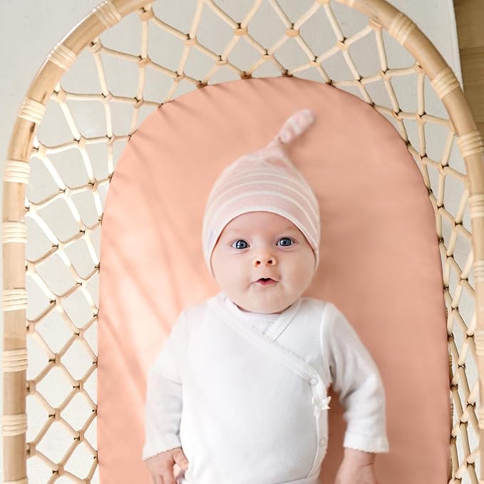 GRSSDER Stretchy Ultra Soft Fitted Bassinet Sheets 3 Pack, Universal Fit - Image 4