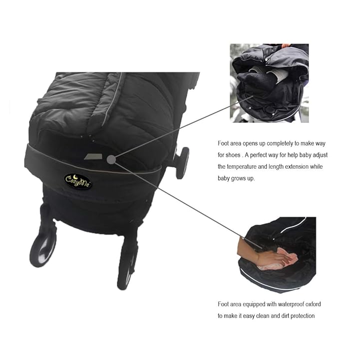CozyMe Stroller Footmuff for Toddler, Stroller Blanket Evelution, Winter Baby - Image 4