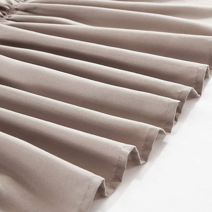 MEILA Wrap Around Bed Skirt Three Fabric Sides Elastic Dust Ruffled 24 Inch - Image 5