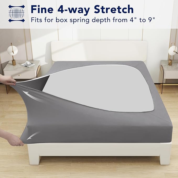 PureFit Stretchy Box Spring Cover King - Image 3