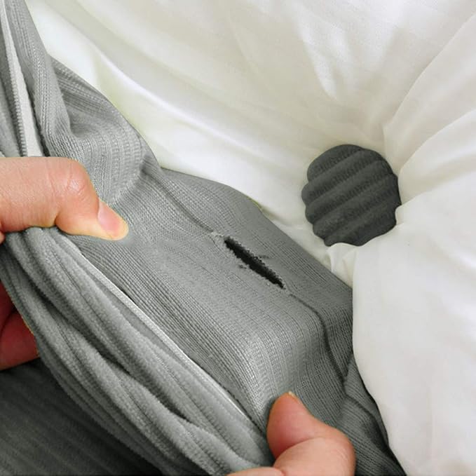 WOWMAX Triangular Headboard Pillow Full Bed Wedge Pillow - Image 9