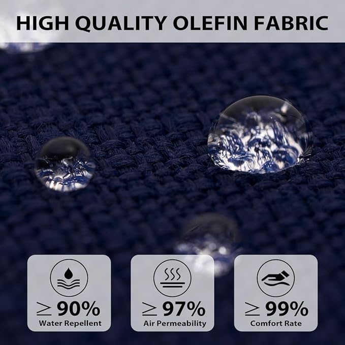Sundale Outdoor Olefin Deep Seat Cushion, Patio Chair Cushion and Pillow - Image 2