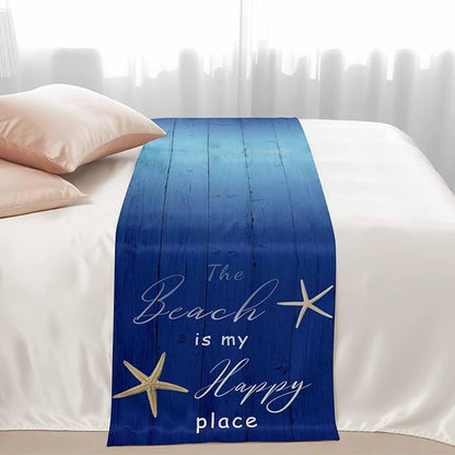 Happy Beach Place Marine Starfish Bed Runner - Image 4