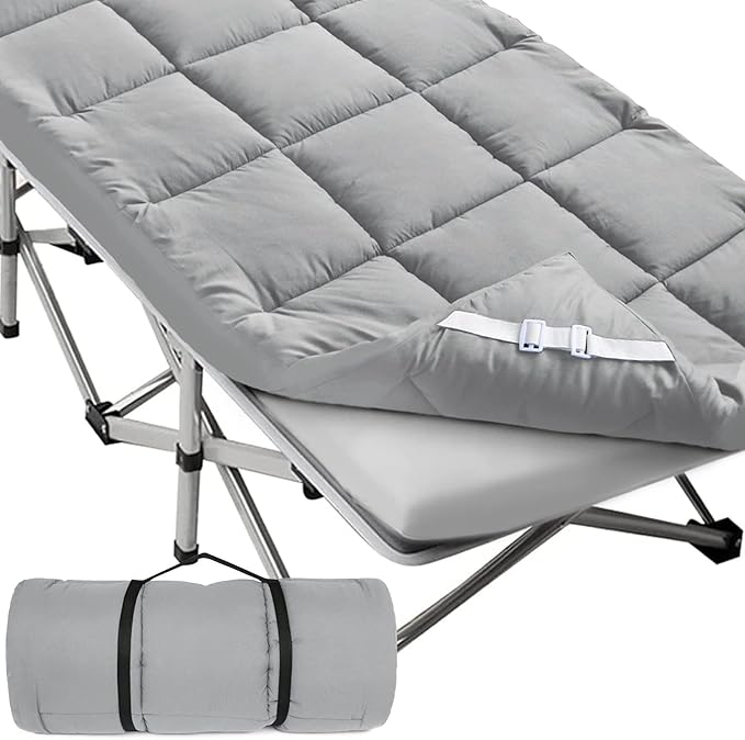 Cot Mattress Topper, Foam Quilted Pads - Image 7